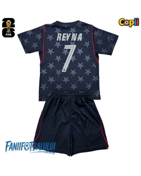 Statele Unite Giovanni Reyna #7 Echipament de Fotbal Replică Mondial 2026 Copii Deplasare (+ Șorturi)